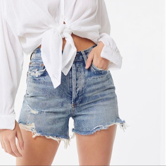 AGOLDE Dee Ultra High-Rise Cutoff Short – Ricochet - Picture 7 of 8